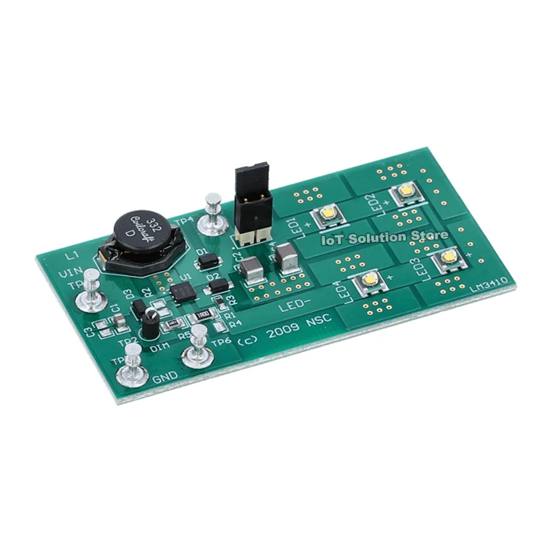 LM3410XBSTOVPEV LM3410X Boost LED Driver Evaluation Board, 190mA, Overvoltage Protection, 4 Series LEDs