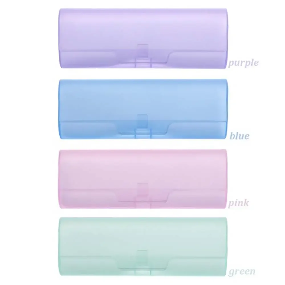 المحمولة شبه شفافة البلاستيك ماتي الرجال نظارات للقراءة حالة النظارات الصلبة مربع نظارات مربع مشهد