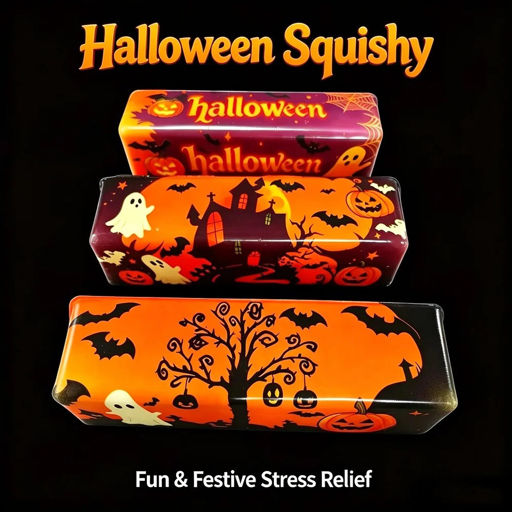 Halloween Special Edition Squishy Anti-Stress Toy Simulated Butter Stress-Relieving Fidget Squishy Ball Relaxing Gift Party