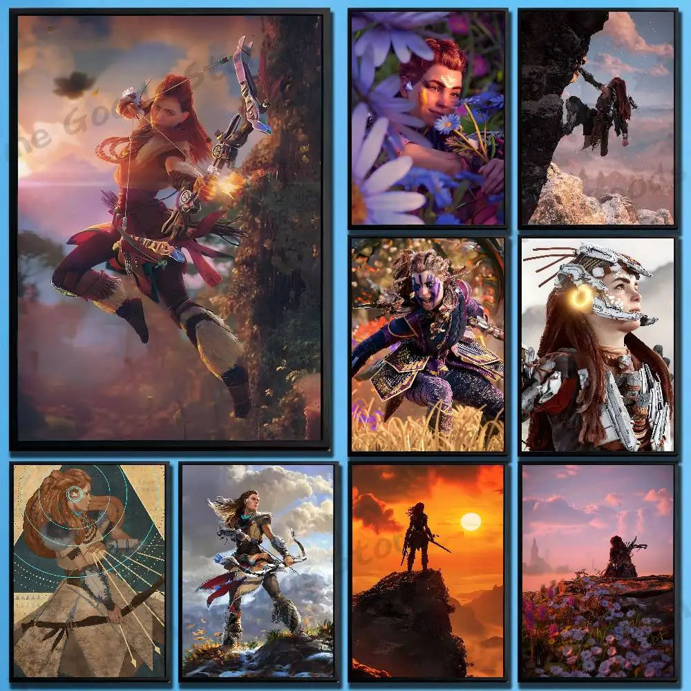 A-Aloy H-Horizon Z-Zero Dawn Poster For Wall Prints for Living Room Bedroom Office Home Decoration Gift