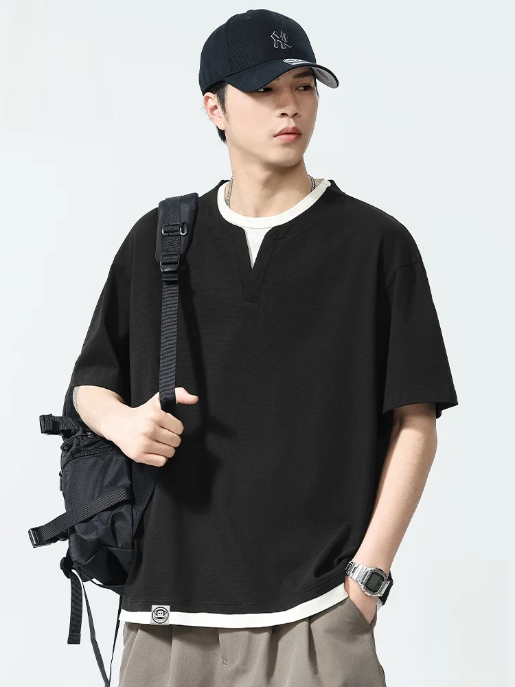 

PaulFrank Ice Silk Thin ort Sve T-irt Men Summer Cool Feeling Base irt Loose Fit Casual Youth ular round Ne Top