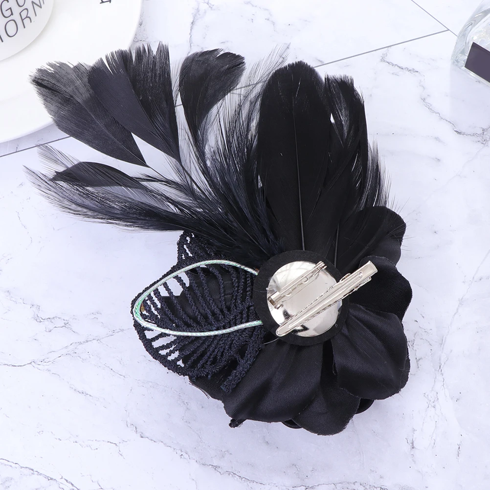 

2 Pcs Fabric Flower Brooch for Women Lightweight Handmade Hair Accessories Party Corsage Color Scheme Fake Flower