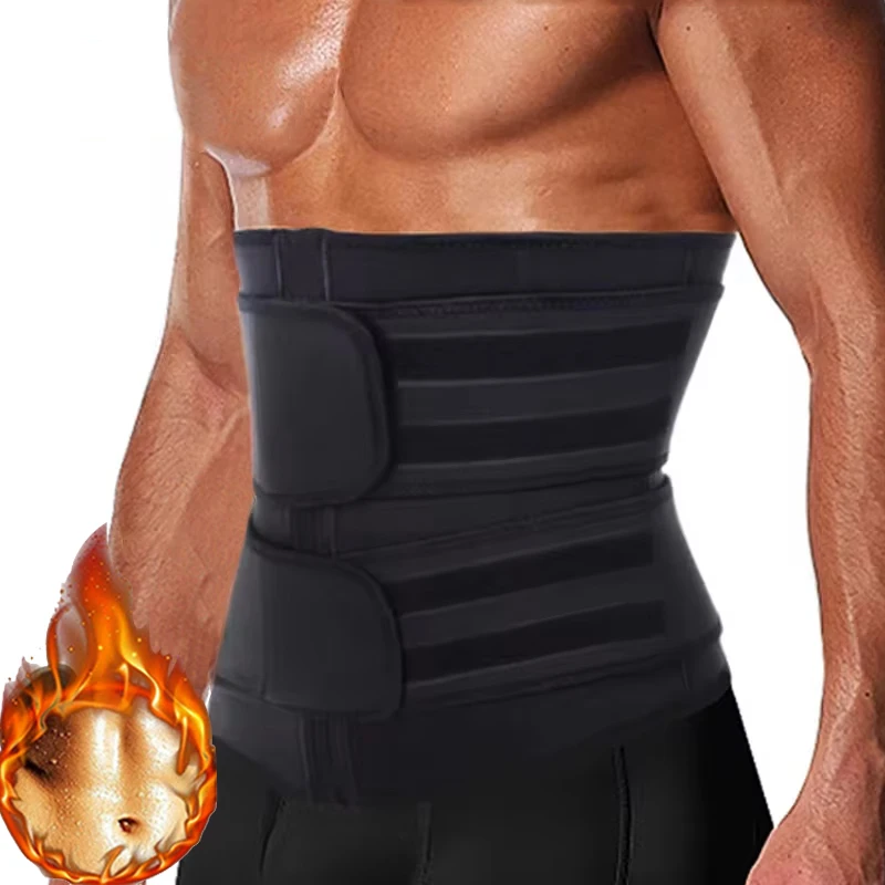 Waist Trainer Corset for Men Workout Sauna Sweat Belly Trimmer Belt Sports Compression Body Shaper Girdle Fitness Weight Loss