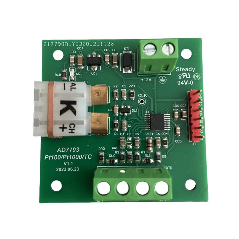 

AD7793 High Precision K Thermocouple Temperature Measurement PT100/PT1000 Two, Three, Four Wire System Temperature Measurement