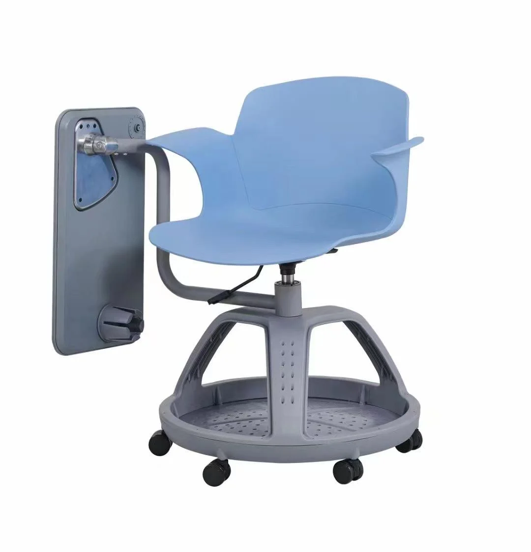 Plastic School Classroom Office Furniture Comfortable Swivel Foldable Adjustable Height Teacher Student Training Chair