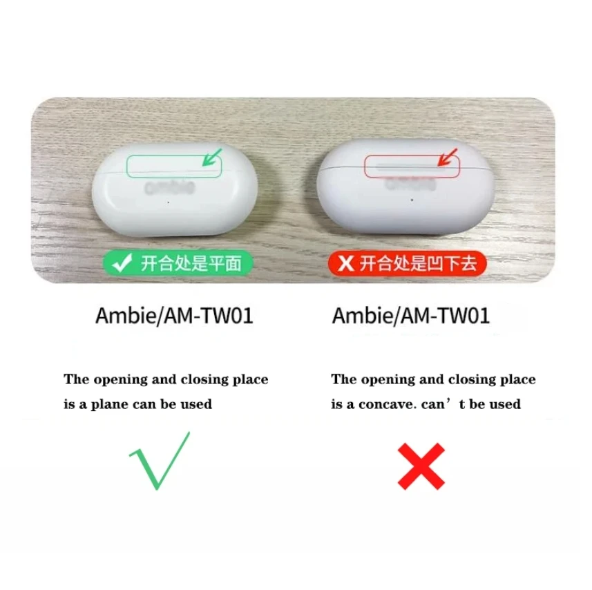 Силиконовый чехол для наушников Ambie Sound, наушники AM-TW01, подушечки для ушей, чехлы-вкладыши, насадки, вкладыши, чашки