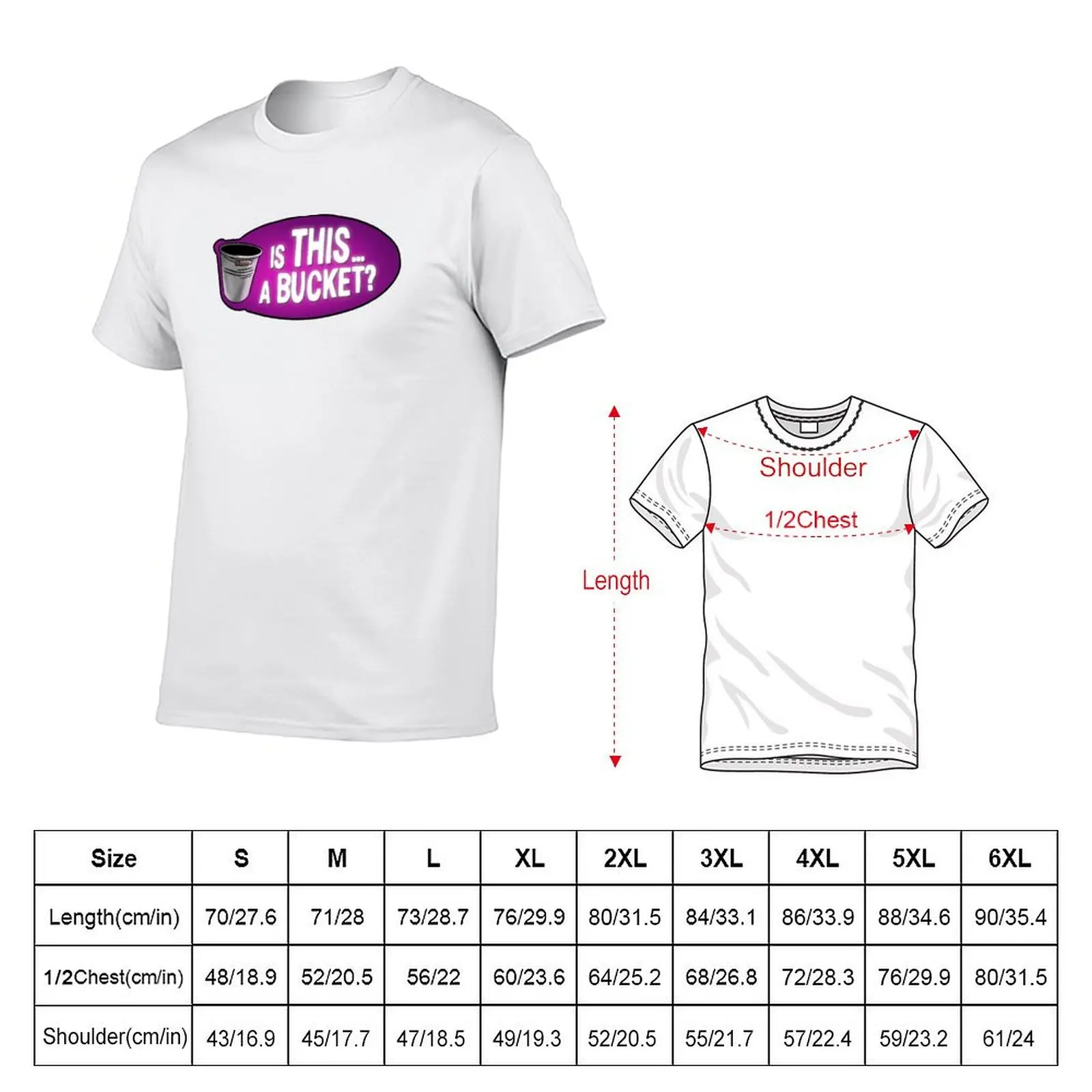 is THIS... a BUCKET? T-Shirt Fashion Casual Short Sleeve Top