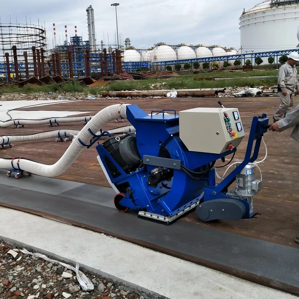 Walk-Behind Shot Blaster for Paint & Coating Removal on Concrete Floors and Roads