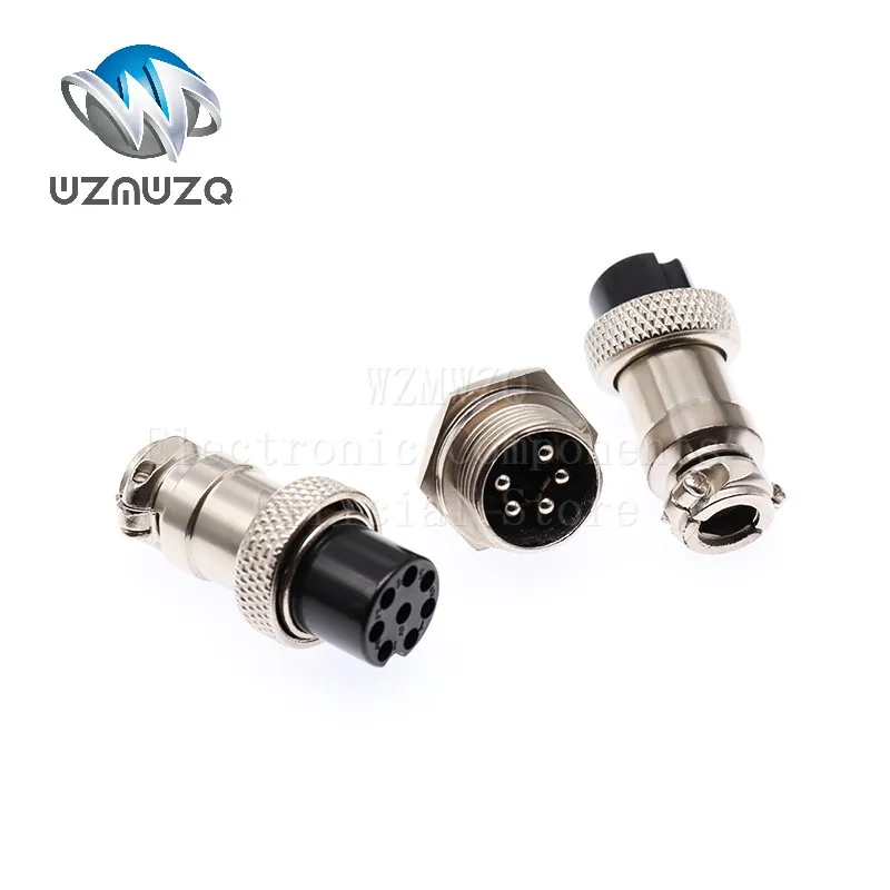 1Set Docking type GX16 2Pin 3Pin 4Pin 5Pin 6Pin 7Pin 8Pin Male & Female Docking Aviator Aviation Plug Socket Circular Connector