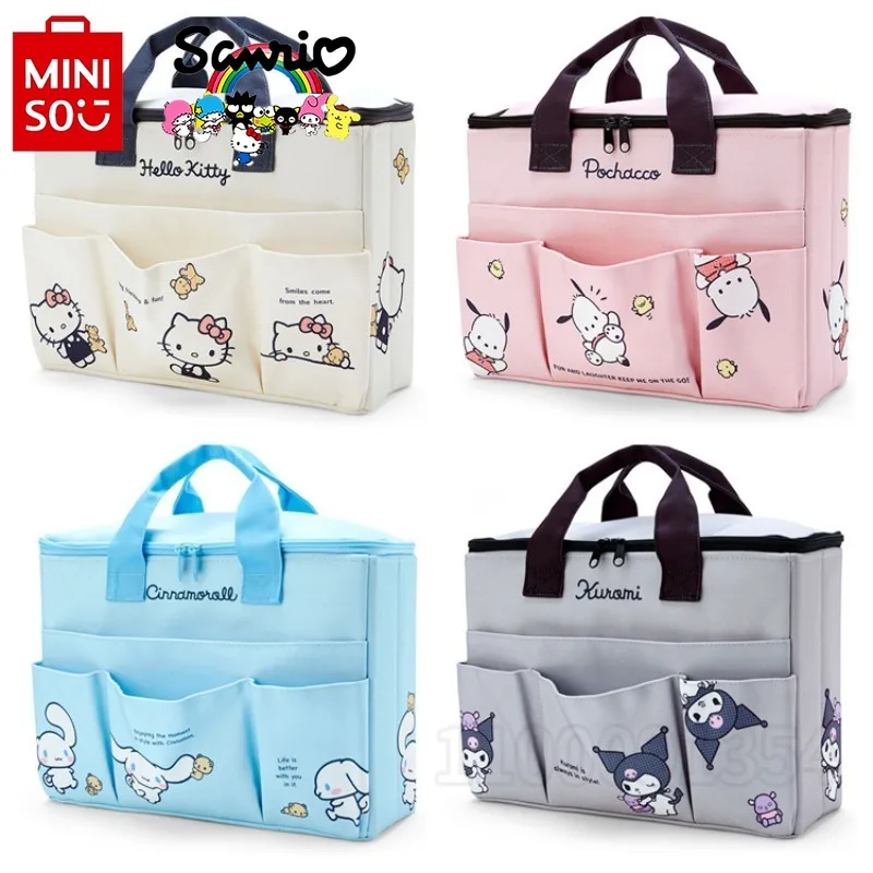 Hallo Kitty neue Wickelt asche Handtasche Cartoon Mini Baby Tasche multifunktion ale Mode Baby Wickelt asche Leinwand tragbare hohe Qualität