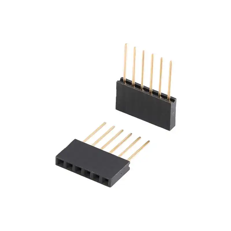 2.54mm pitch 1*2/3/4/5/6/8/10-40P single row extended pin header socket 11mm pin length
