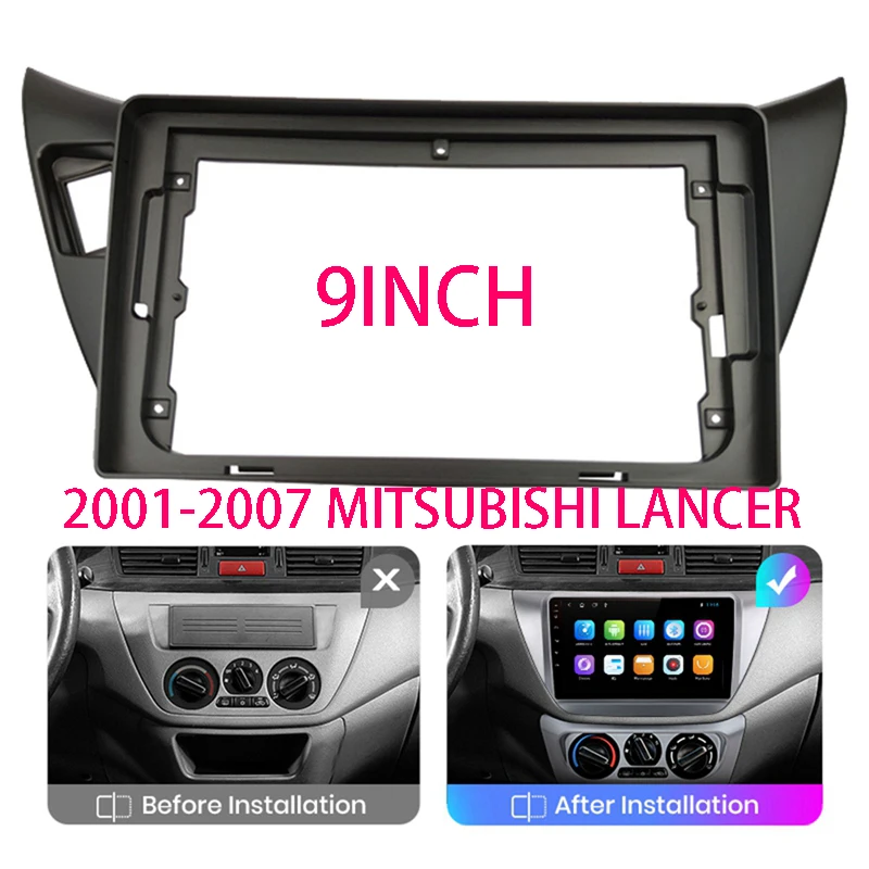 

Car Radio Fascia For Mitsubishi Lancer 2001-2007 DVD Stereo Frame Plate Adapter Mounting Dash Installation Bezel Trim Kit