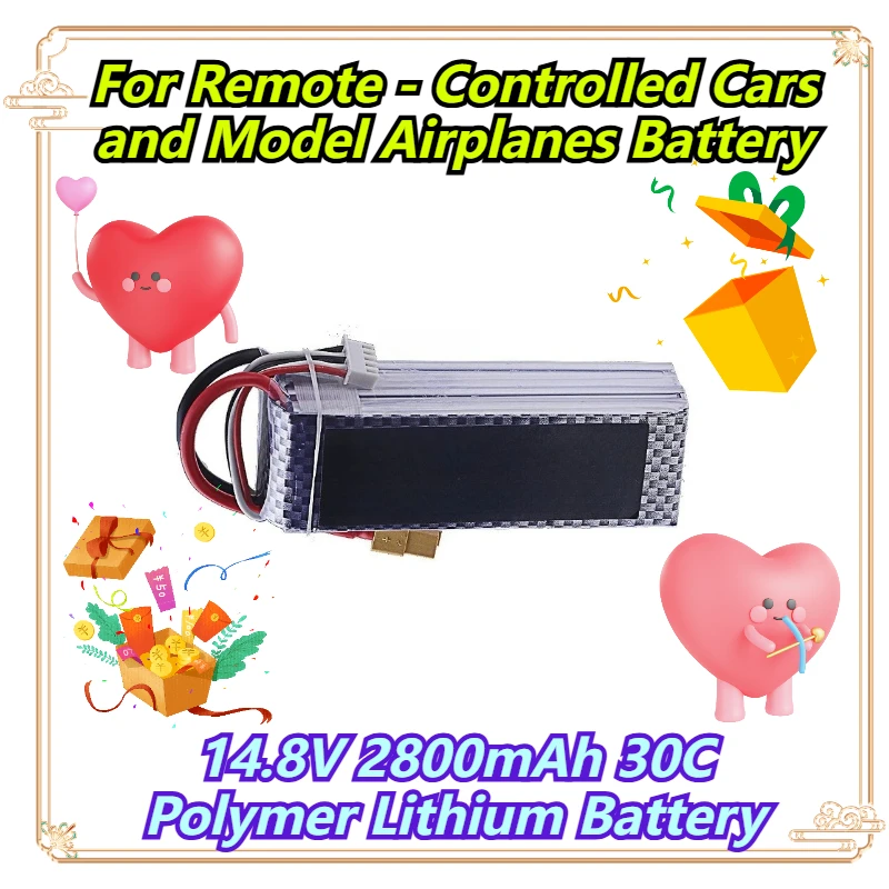 

14.8V 2800mAh 30C Polymer Lithium Battery For Remote - Controlled Cars and Model Airplanes Battery