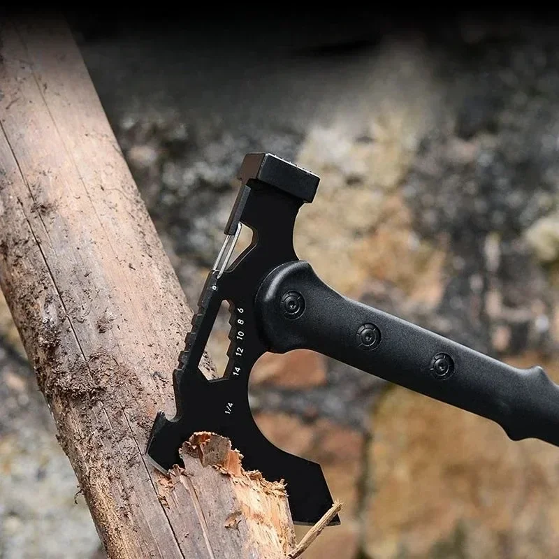 Outdoor Camping Self-defense Rescue Axe Handle Black Outdoor Tactical Axe, Jungle Logging Axe