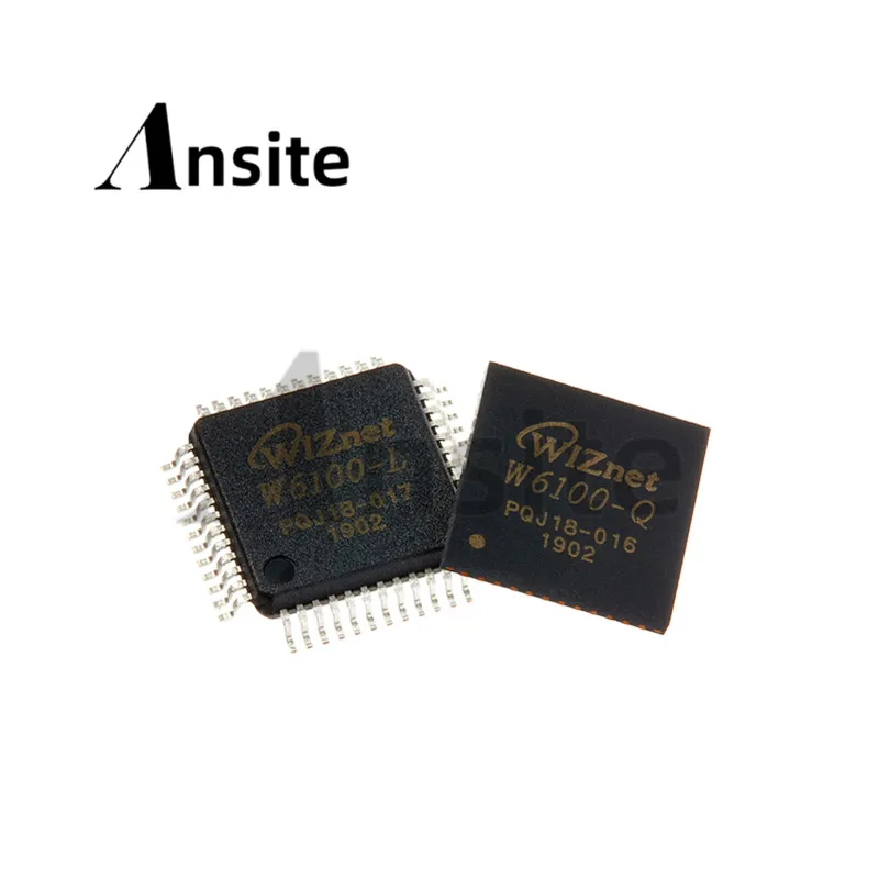 

10 штук в партии, 100% новый оригинальный чип WIZnet Ethernet W6100, поддерживающий двойной стек протокола IPv4/IPv6