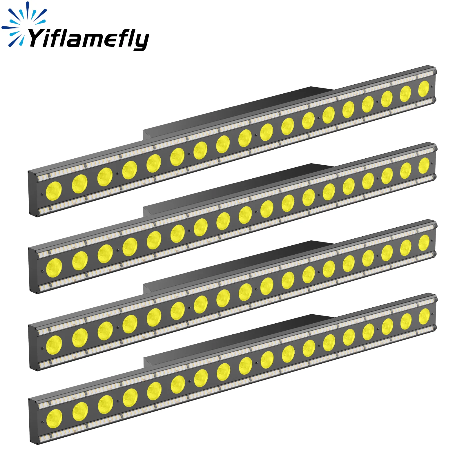 

Yiflamefly 1/2/4 шт. 120 Вт 18 светодиодов RGBW настенные светильники 29 режимов бега и 59 белых заполняющих световых эффектов DMX512 сценическая световая панель