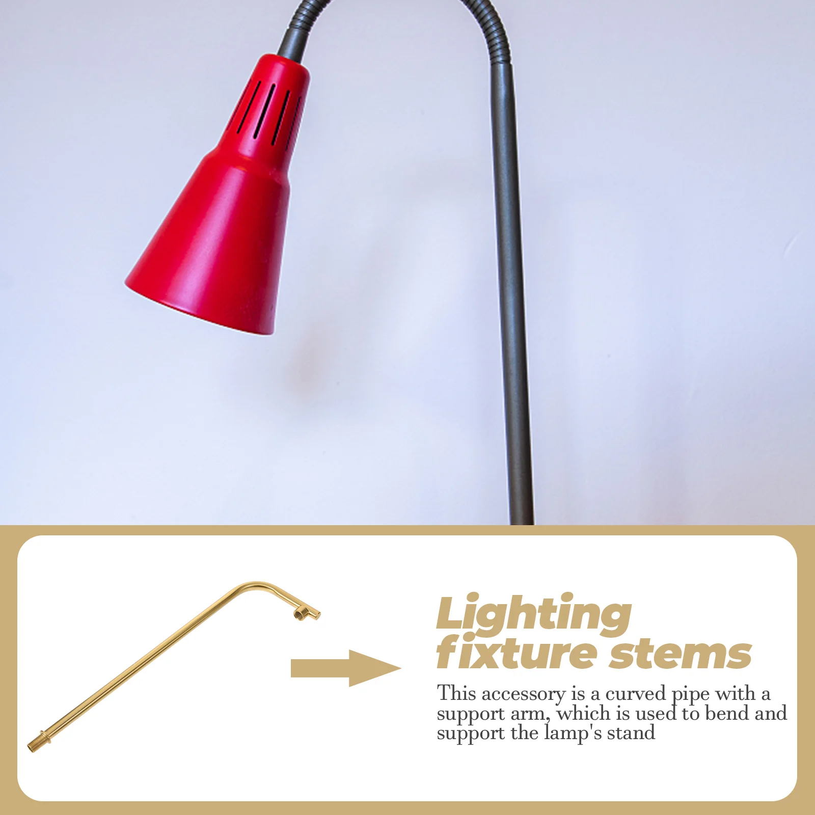 

Запасная часть изогнутого стержня лампы, железный аксессуар для ремонта настольной лампы, светильник, светильник, стержни