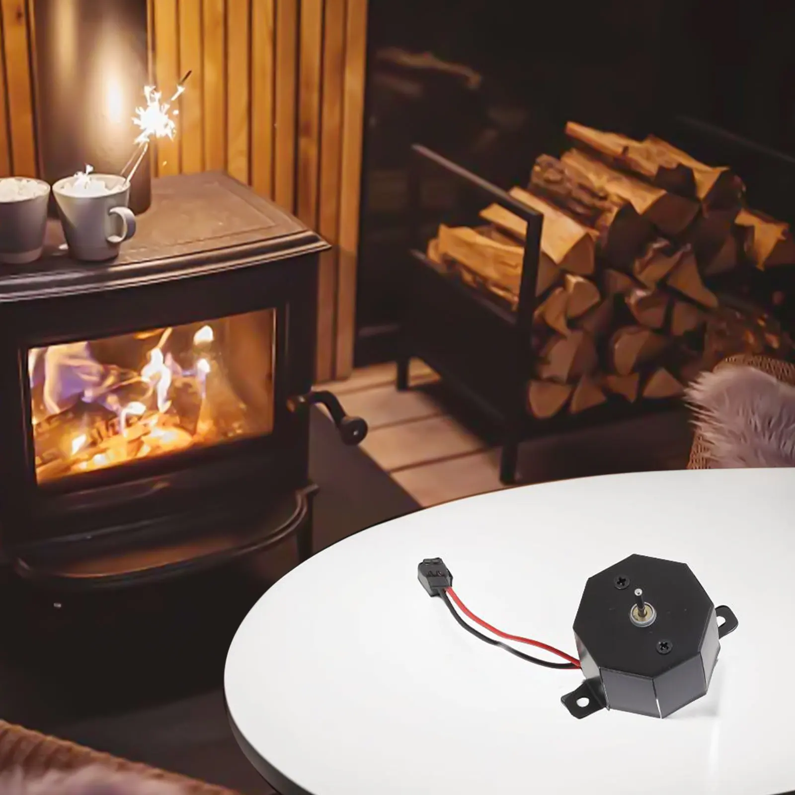 Home Heating 3.6cm X 3.6cm X 2.4cm Heat Powered Motor Ventilation Motor Compact Size Easy To Install Heat Powered