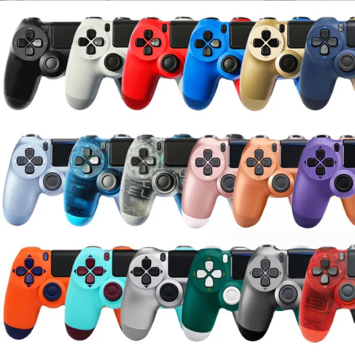 Wireless P4 controller simulates six axis vibration with lights PS4 game controller computer game controller