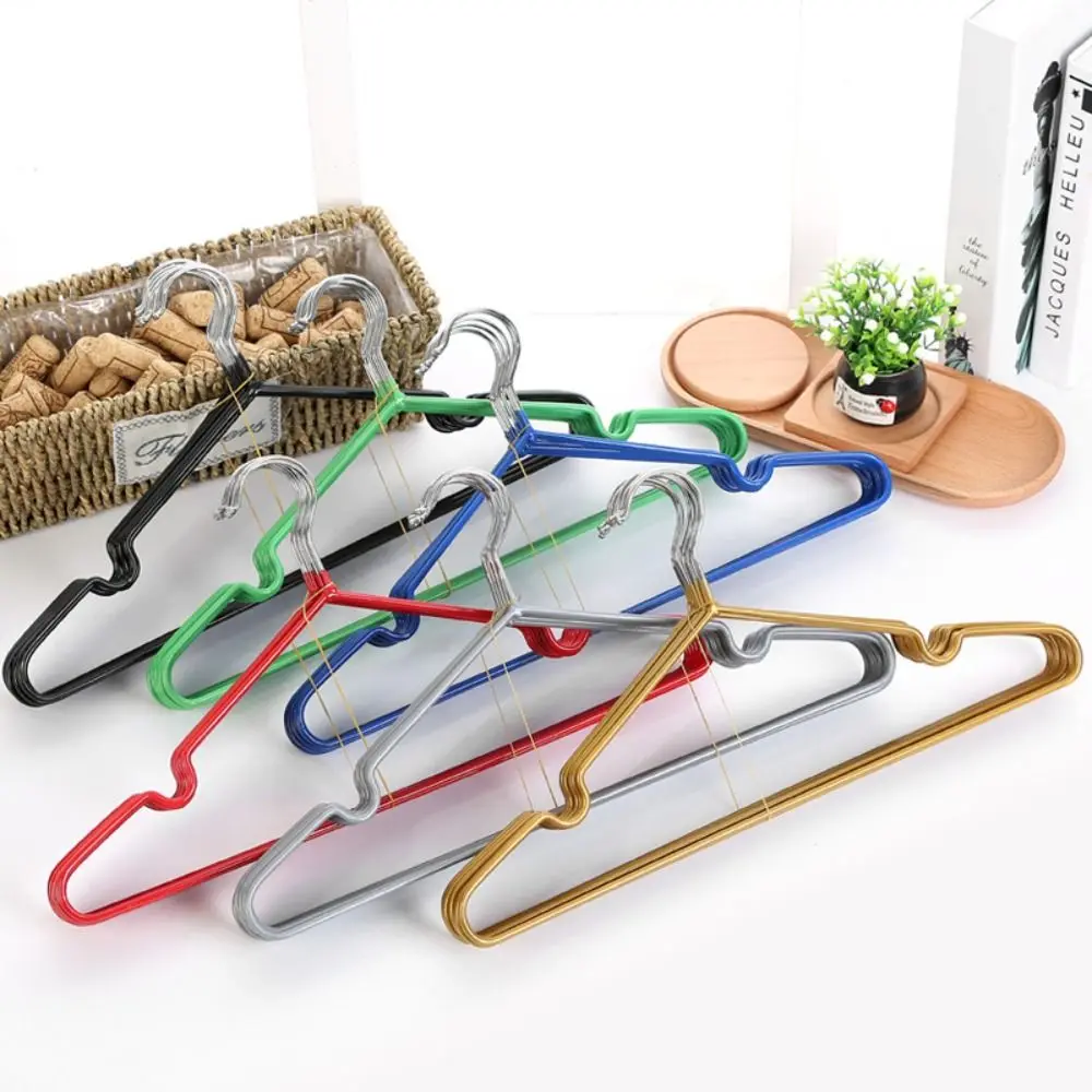 1PC High Quality Wide Shoulders Wide Shoulder Hanger Bold Antiskid Clothes Hanger Traceless Metal Clothing Storage