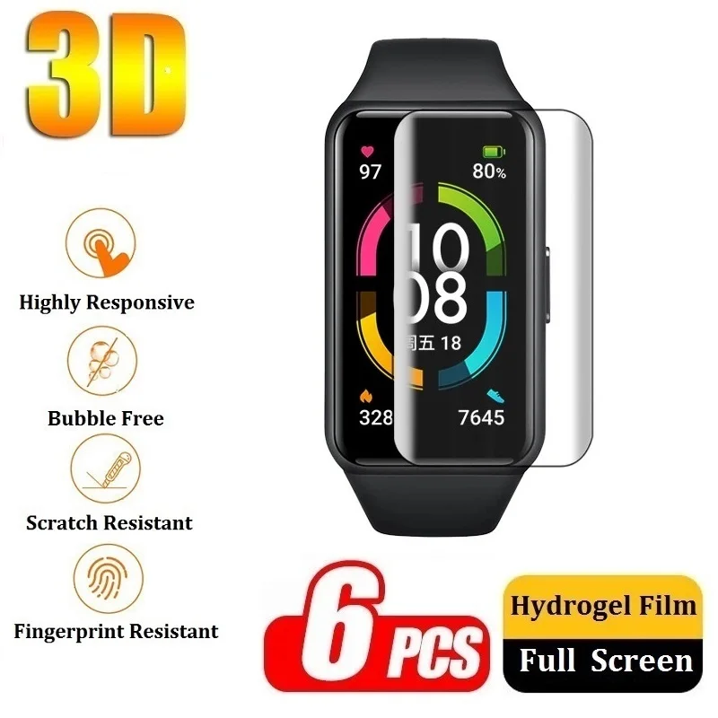 

Protective Film on Honor Band 6 5 4 Screen Protector for Huawei Talkband B6 B5 B3 Lite Band 4 Pro (Not Glass) Hydrogel Film Foil