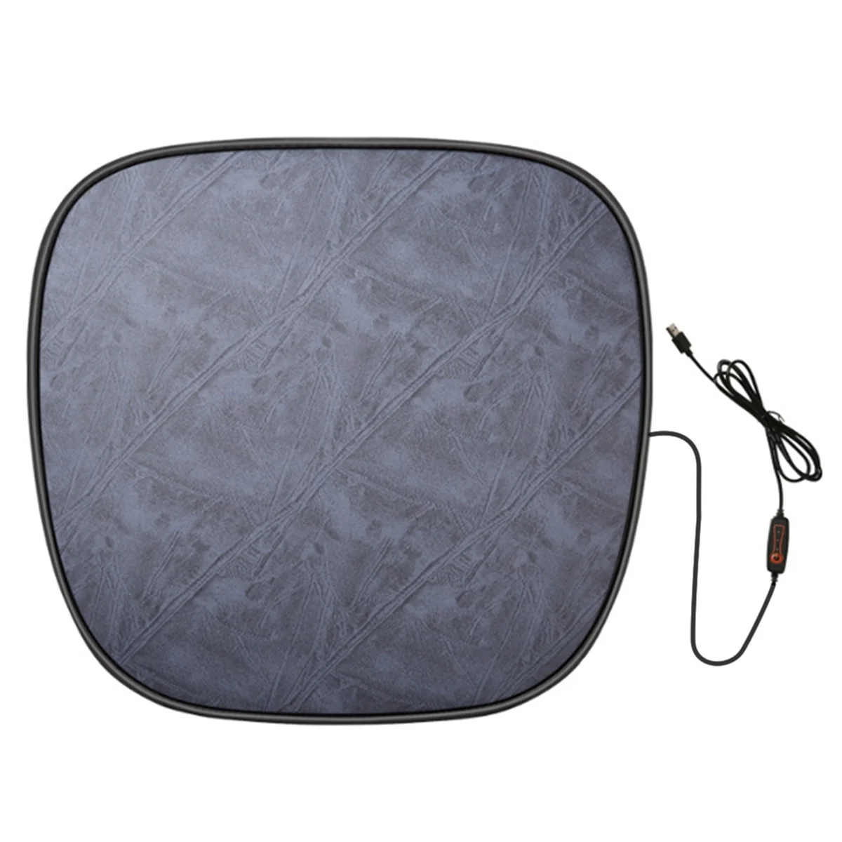 Heated Car Seat Cover Heating Electric Car Seat Cushion Hot Keep Warm Winter USB Lighter Heating Cushion Auto Part Grey