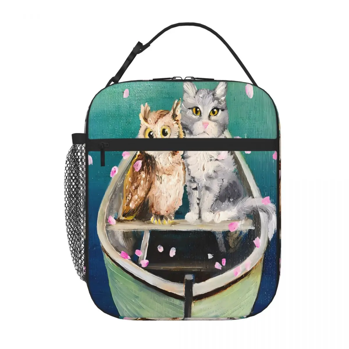 Bestselling The Owl And The Pussycat Graphic Thermal Lunch Bag Field Work Meal Food Storage Bag