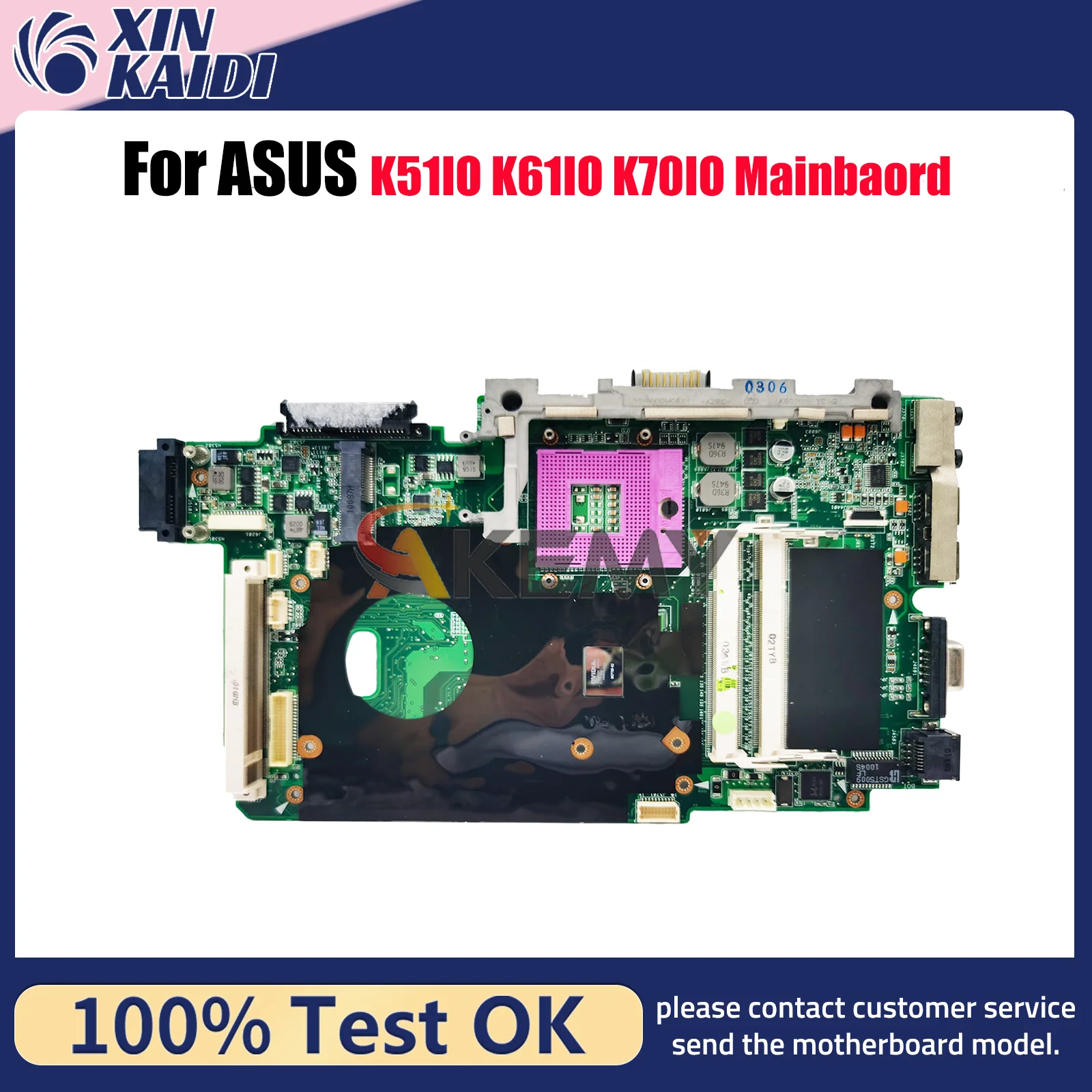 

Материнская плата для ноутбука K51IO для ASUS K51I K51IO, материнская плата для ноутбука Цей товар в наличии, 100% тестирование, ОК, быстрая доставка, высокое качество