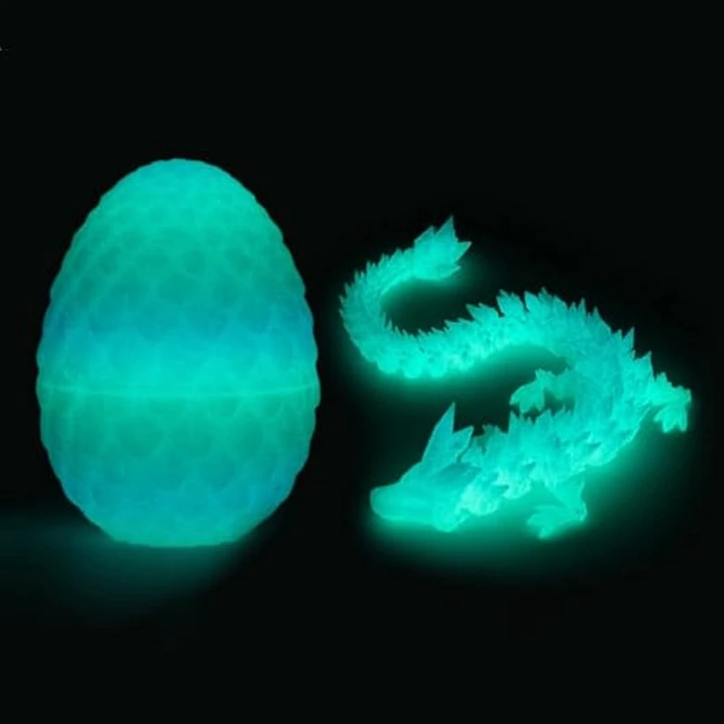 Mystery Crystal Dragon Egg Fidget Toys Surprise Articulated Crystal Dragon Eggs With Dragon Inside 1Set