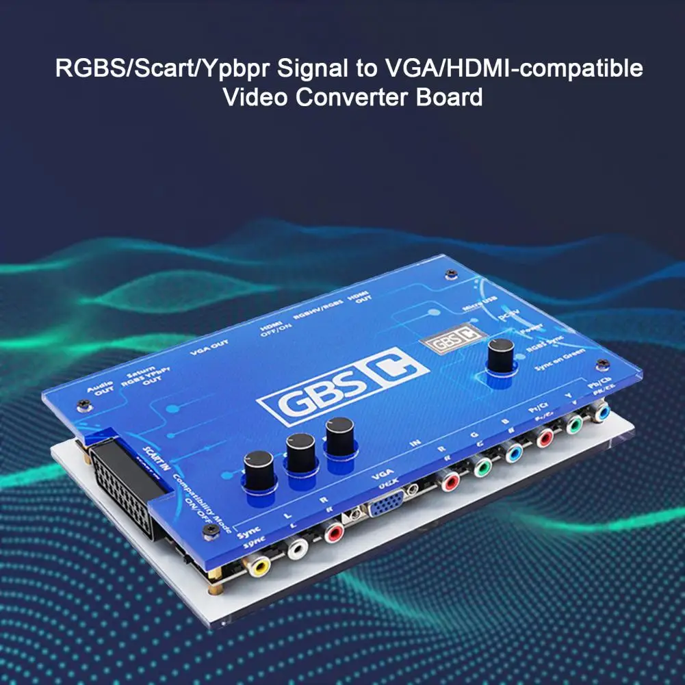 Video Adapter Board PCB Video Converter Board Optional Bypass Capability Multifunctional Compact