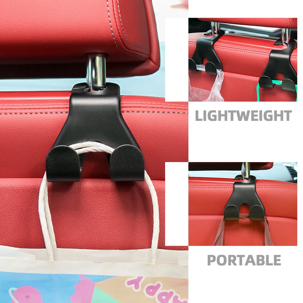 

4pcs Car Seat Hooks Mobile Phone Holder Backseat Hangers Purse Key Hook Plastic Car Storage Organizer Auto Interior Accessories