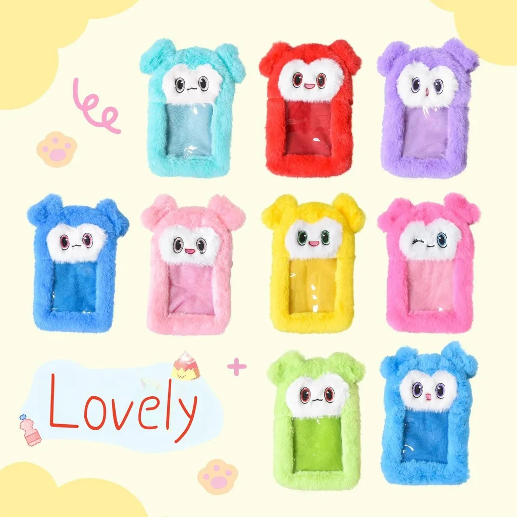 

Новый держатель для фотокарт Kpop Idol, плюшевая фотокарта, милая фоторамка, милый держатель для студенческих карточек