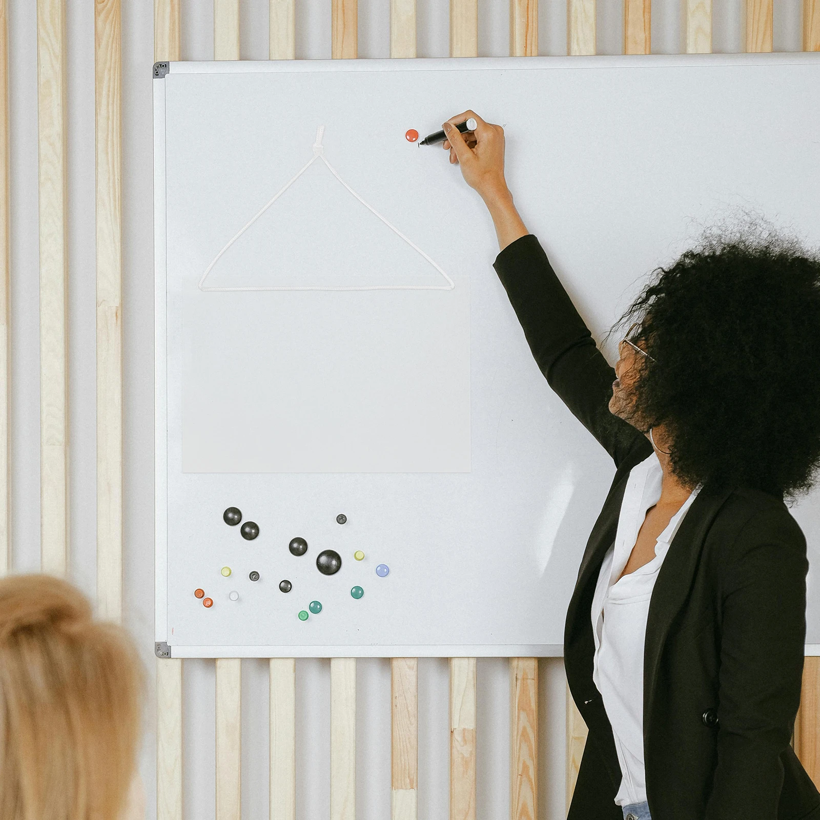 

Dry Erase Board Clear Acrylic Writing Memo 80cm White Lanyard Home Office Supplies Student Use Hanging Note Display