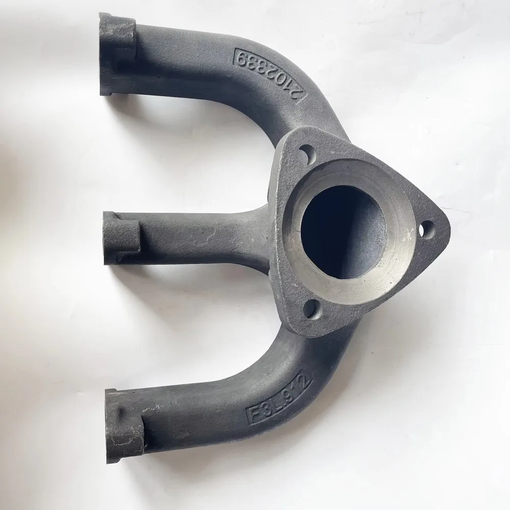 Cast Iron Exhaust Pipe Manifold for D-eutz F3L912W FL912 Engine 02102339 Durable Direct Fit Replacement Part