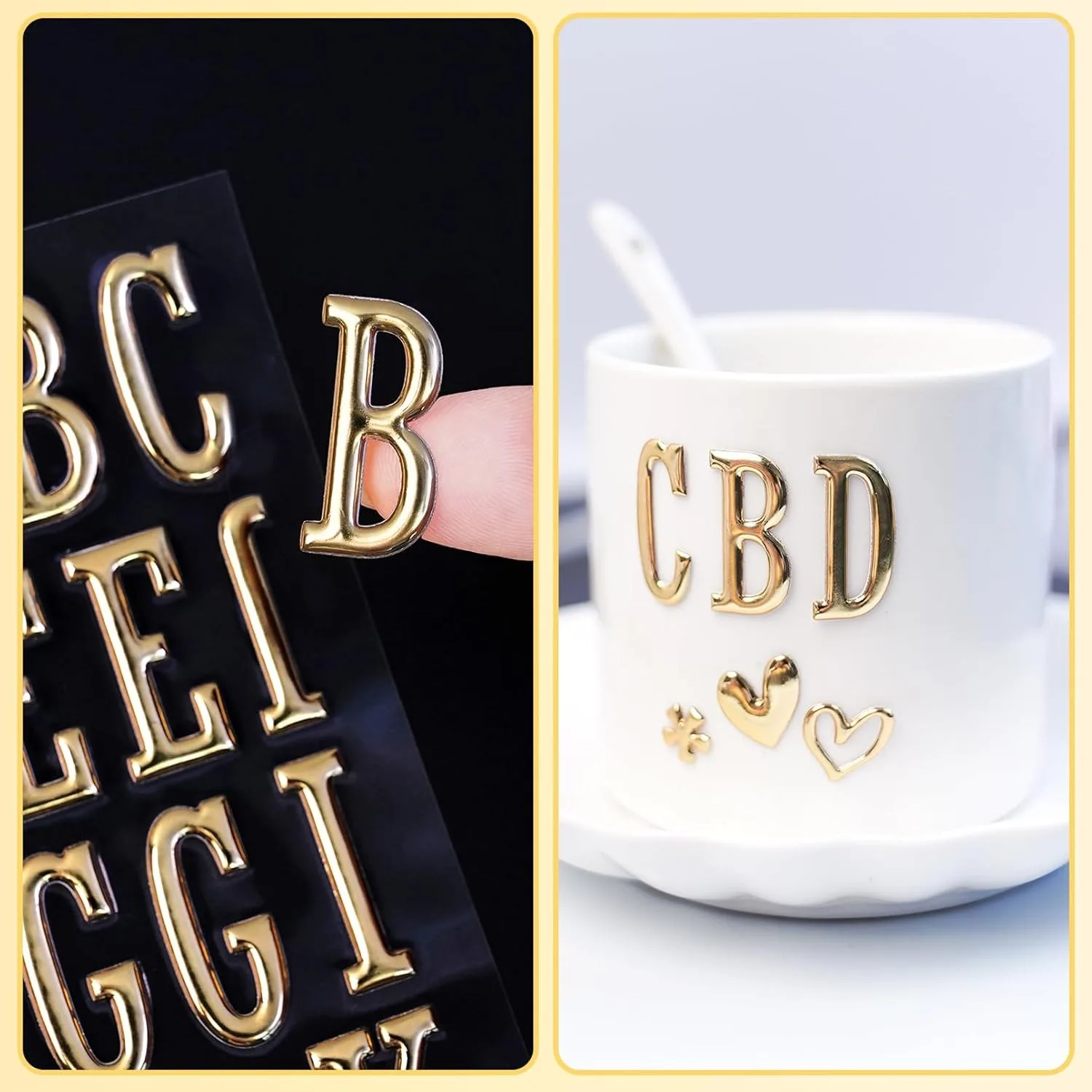 3 أوراق ثلاثية الأبعاد الذهب منتفخ أرقام الحروف ملصقات 1 بوصة الذهبي رغوة الأبجدية ملصقات الحروف DIY بها بنفسك هدية سكرابوكينغ كوب ديكور #1