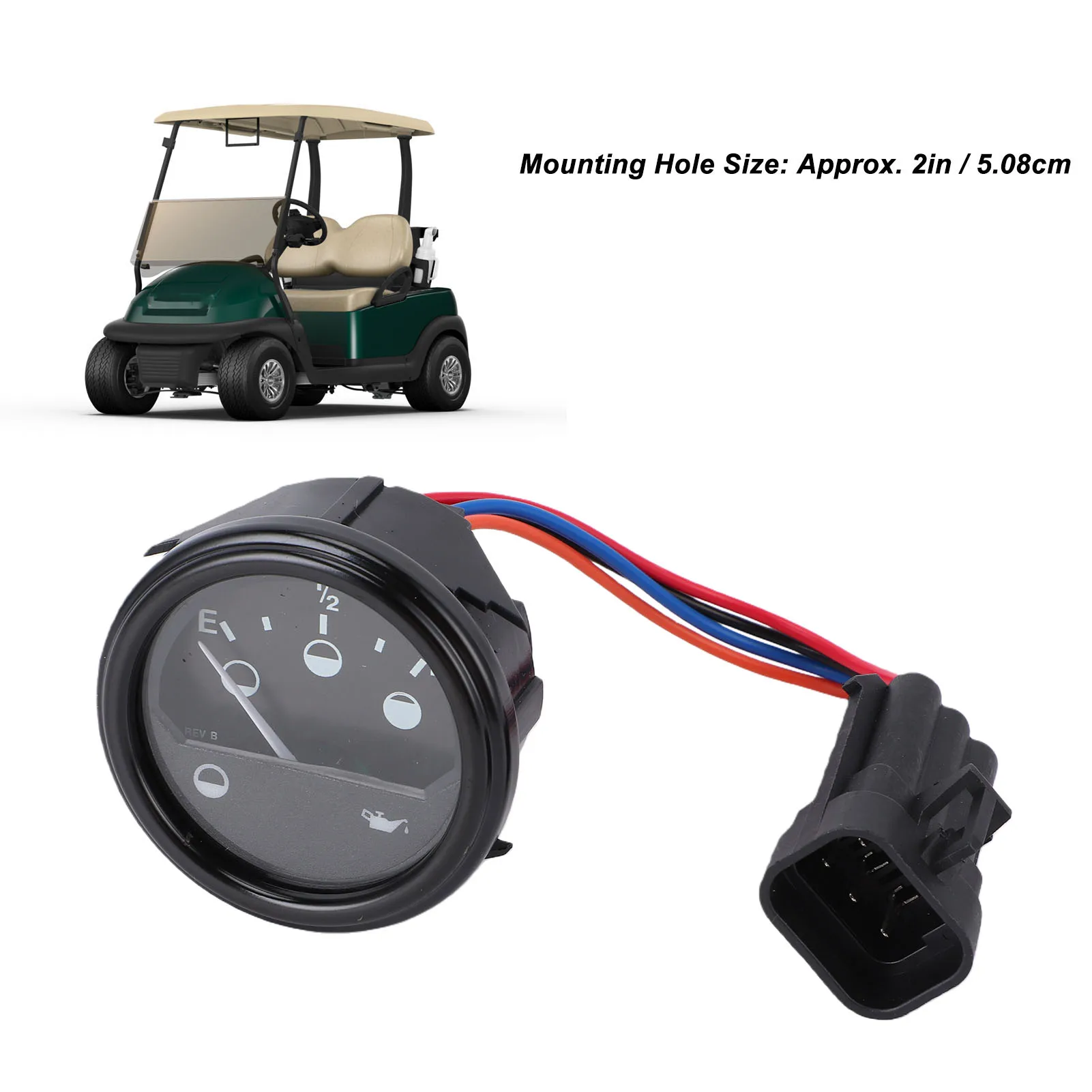 610583  Car Battery Fuel Meter 612314 Charging State Indicator Replacement for EZGO RXV Electric Gas 48V 2008‑up 604015