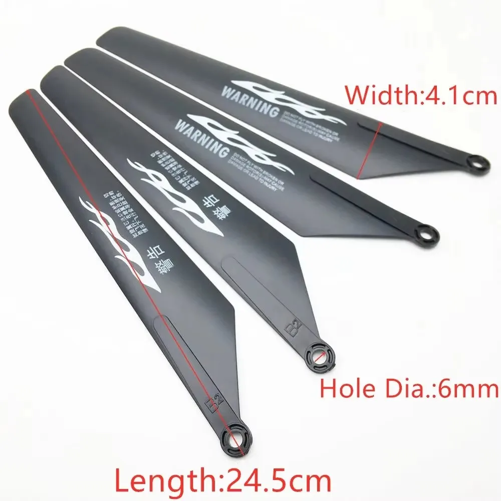 RC Helicopter Propellers 7cm/9cm/15cm/16cm/17cm/20cm/24cm Fans Blades Paddle CW CCW Black A B Props Universal for Aircraft Model