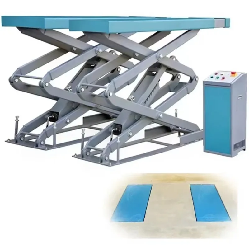 

Hot Selling 3.5 Ton Hydraulic Scissor Car Lift 2.13m Lifting Height Scissor Lifting Platform