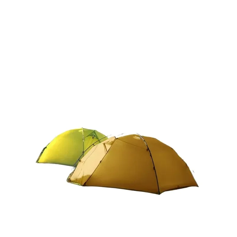 Ultra-light double coated silicon double-layer rainproof and windproof outdoor camping camping cross pole external hanging tent