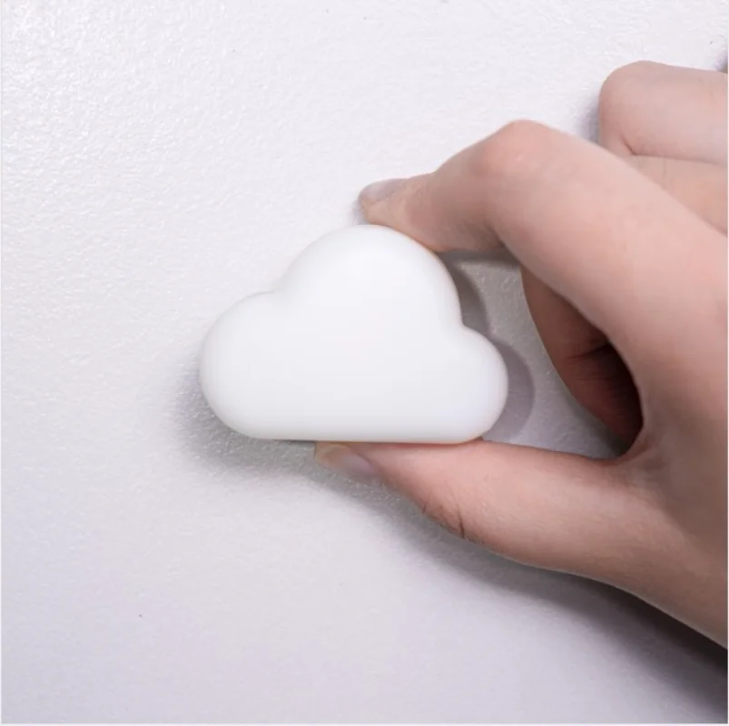 Cute Cloud Toothpaste Holder Hanger Wall Mount Facial Cleanser Clip Multifunctional Toothpaste Storage Rack Bathroom Organizer