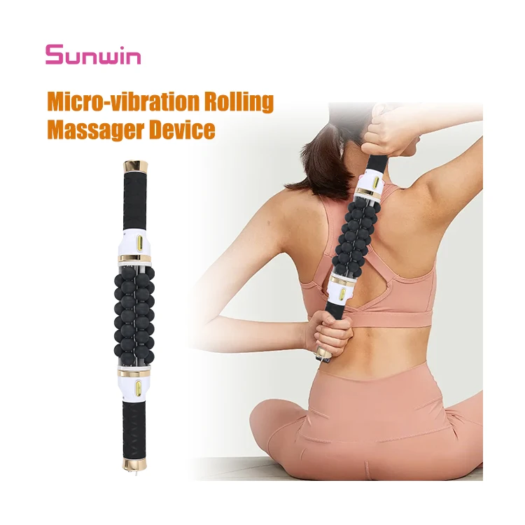 

Hot sell Deep Tissue Rolling Body Massager with Micro Vibration Targeting Face and Hands for Muscle Relaxation