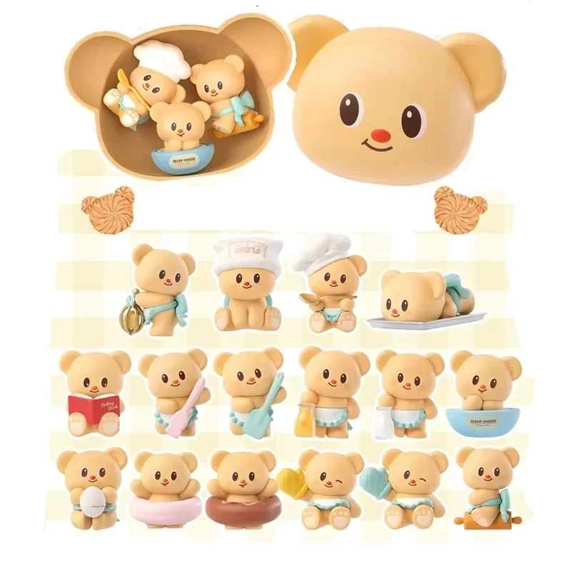 

Butter Bear Baking expert Series Blind Box Mini Cute Grain Blind Bag Cartoon Anime Desktop Decoration Gift Mysterious Box