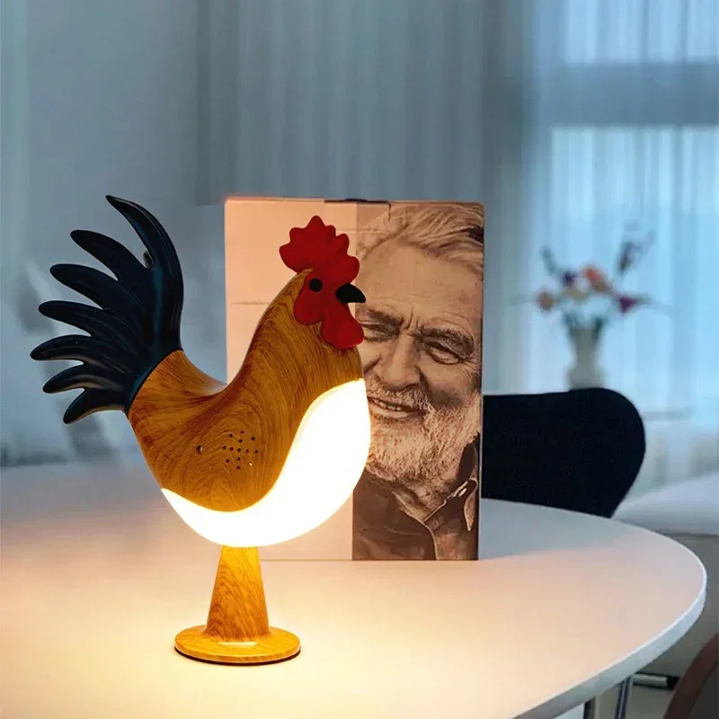 الإبداعية ضوء الزخرفية الدجاج مقلد الحيوان مضحك عيد الفصح ديكور المنزل حفلة كرنفال الدجاج الفرخ ليلة ضوء الحلي