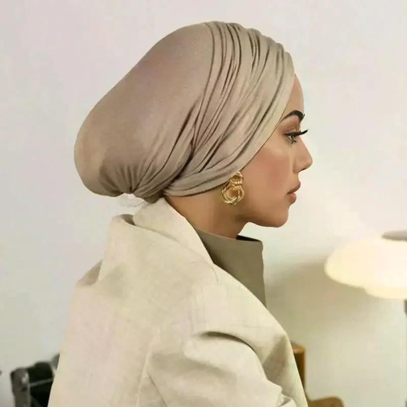 

Премиальный модальный трикотаж, мгновенный хиджаб, мусульманский нижний шарф, хлопковая эластичная шапка-тюрбан, исламский нижний шарф, головной платок, повязка на голову