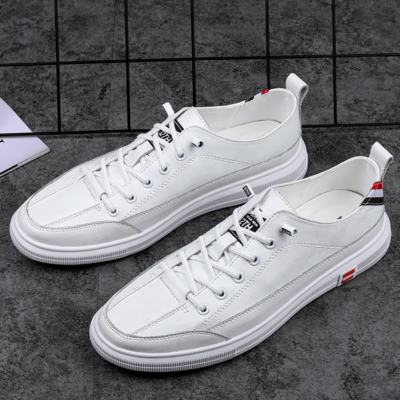 

2025 Men's New Autumn Breathable White Sneakers - Stylish Casual Loafers with Premium Feel
