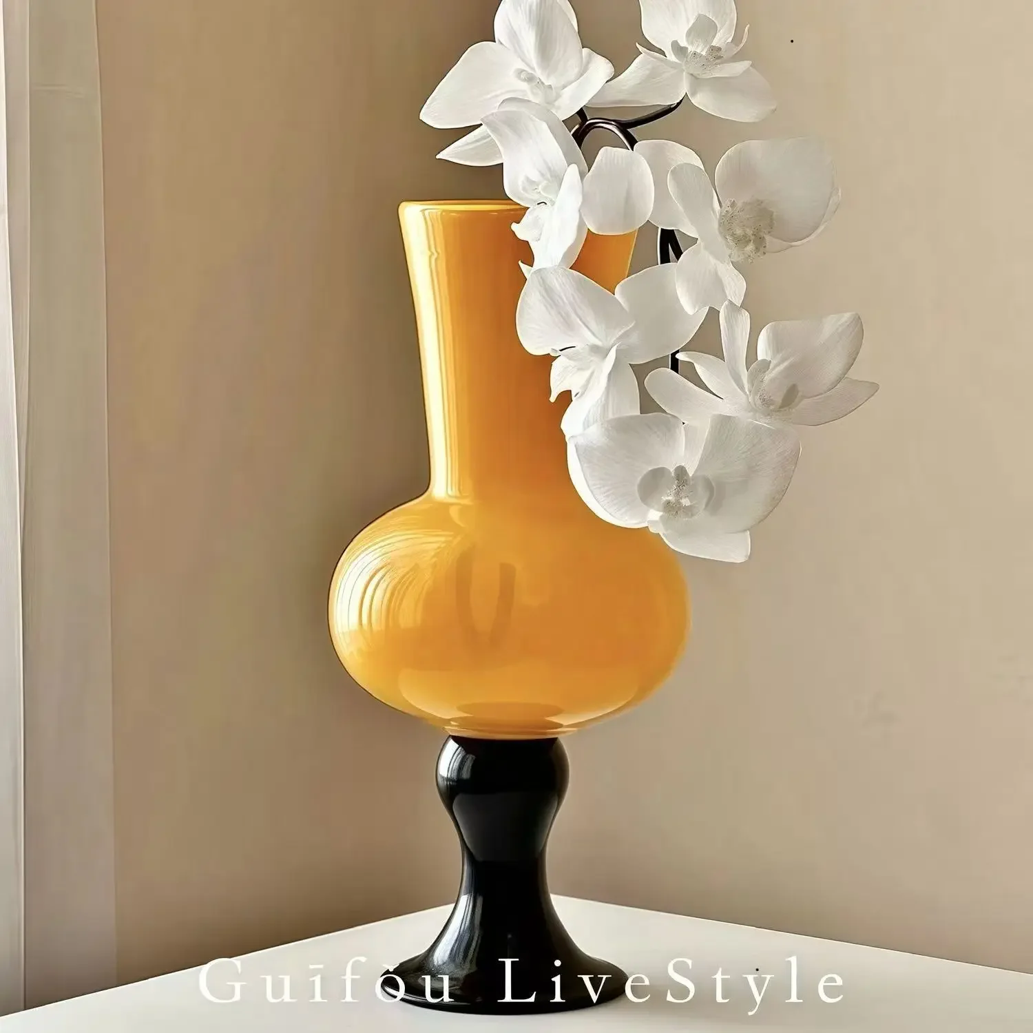 

Medieval Glass Vase , Nordic Hydroponic Flower Bottle Decorative Flower Vase Desktop Flower Pot Home Decor Table Plant Pots