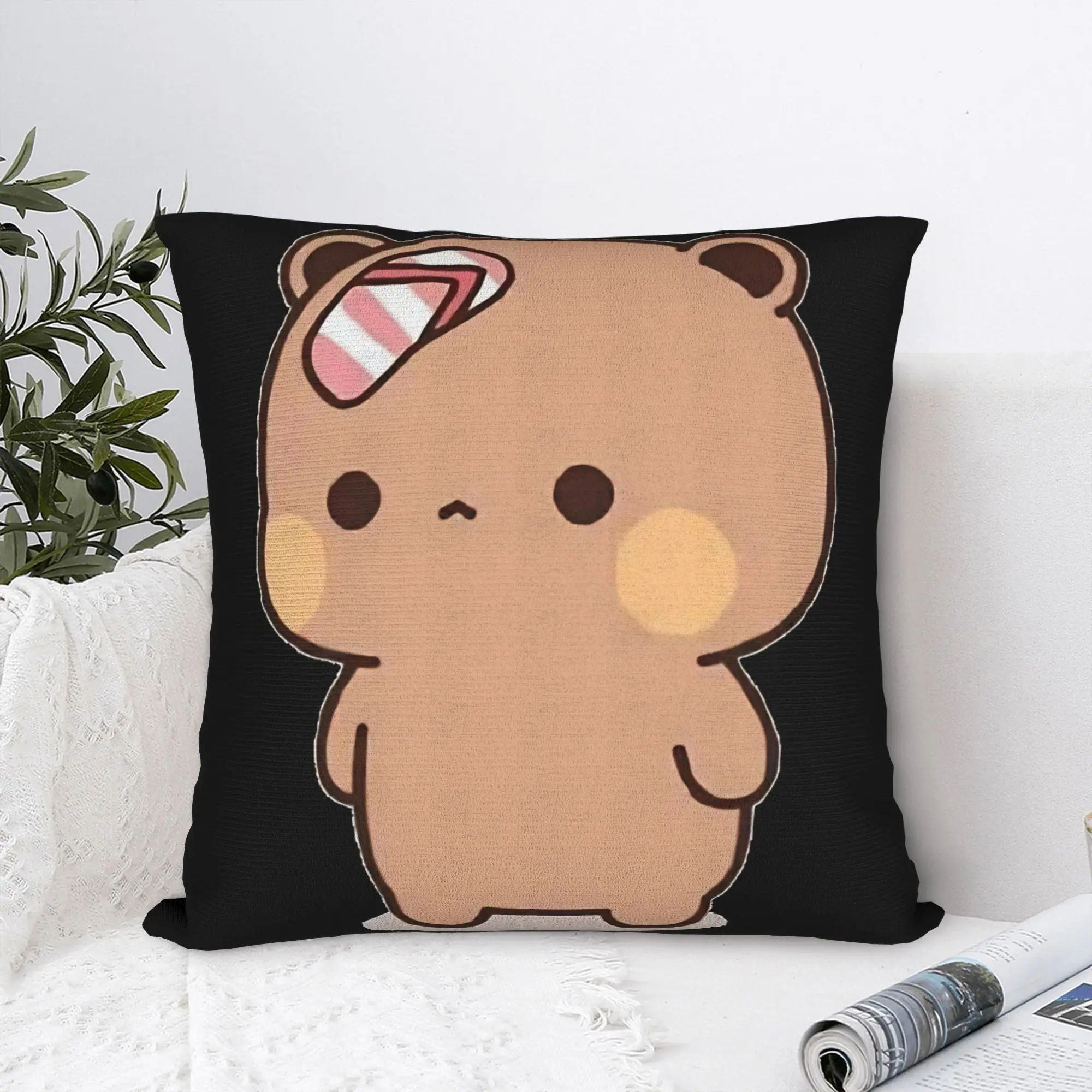 Cute Dudu Was Threw Flip-Flops By Bubu Since He Teases Bubu Pillow Case Pillow Cover Print Pillowcases For Sofa Home Decoration