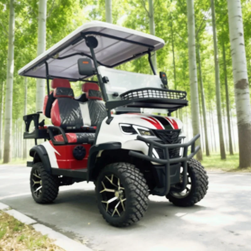 

2026 4-местная тележка для гольфа с легкой ручкой, 72 В, литиевая батарея, гольф-багги для взрослых, уличная легальная электрическая тележка для гольфа, гоночный автомобиль Livery