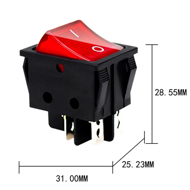KCD4-201 Rocker Switch ON-OFF 2 Position 4 Pins 16A/250V – Güçlü ve Güvenilir Elektrik Anahtarı Deneyimi