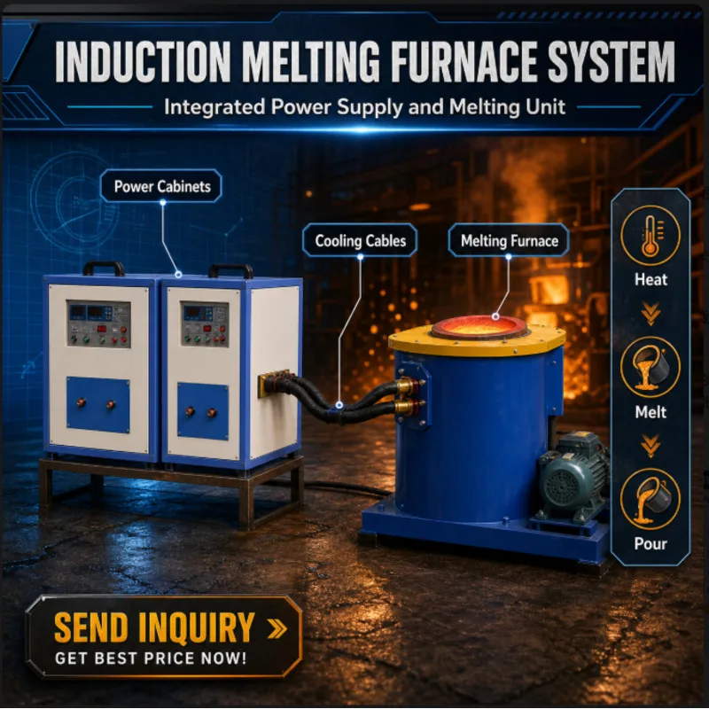 IGBT 10/20/50/100/150Kg Gold Silver Zinc Copper Brass Aluminum Iron Steel Small Electric Induction Melting Industrial Furnace